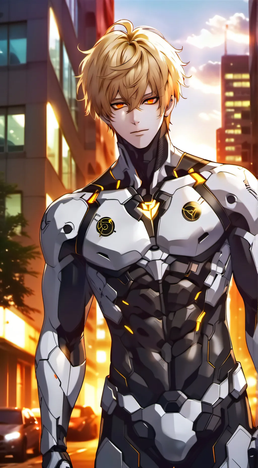ai character: Genos. background