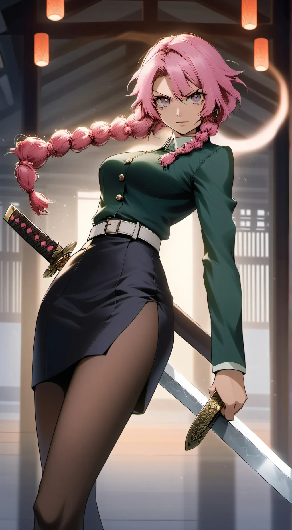 ai character: Yandere Mitsuri  background