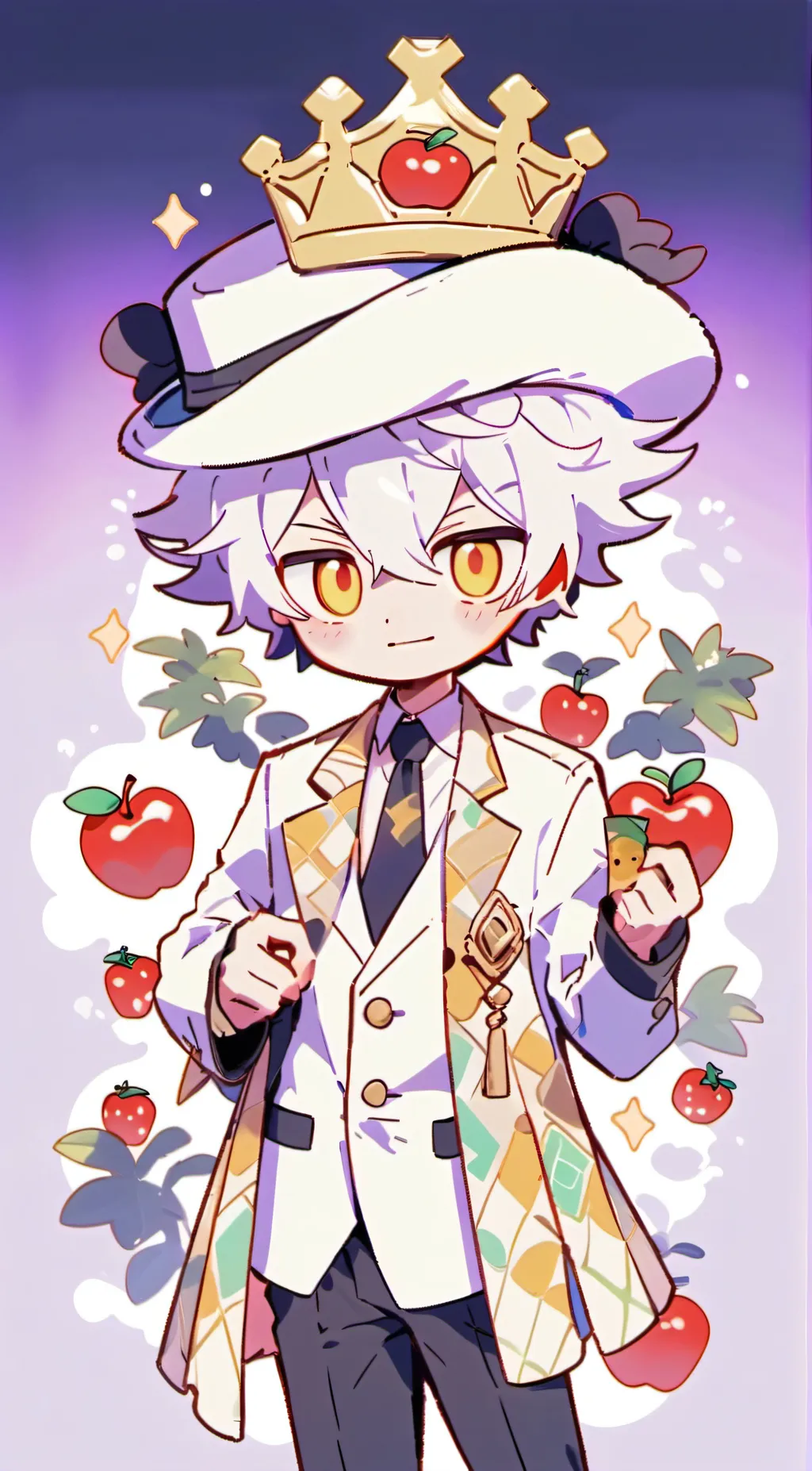 ai character: Lucifer! (hazbin)  background