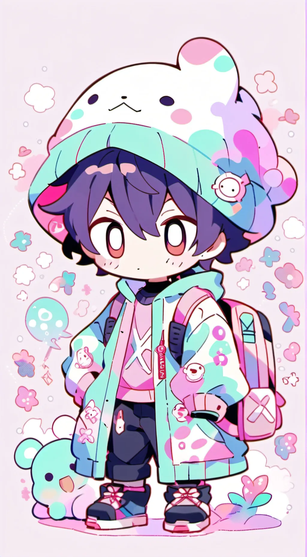 ai character: karl jacobs (chibi background