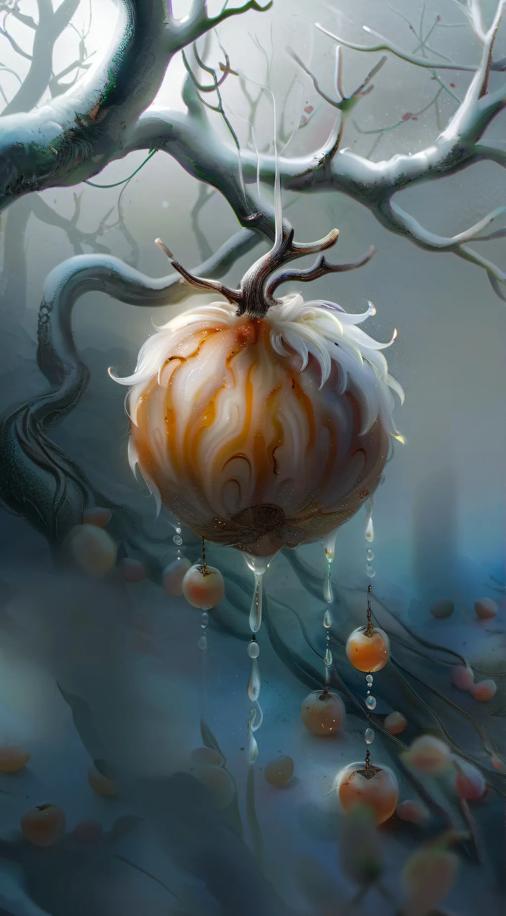 ai character: Monster fruit  background