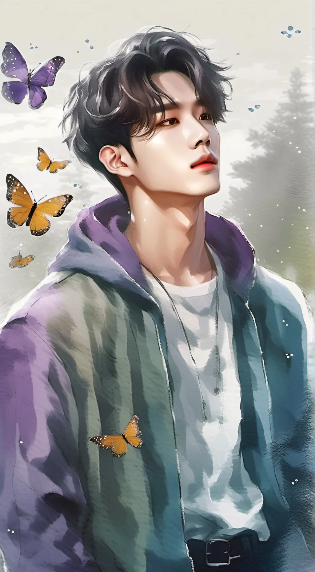 ai character: Hyun Jin background