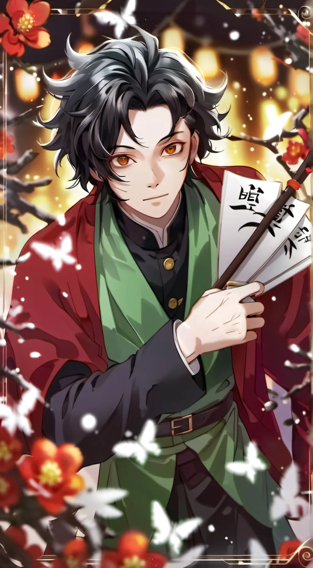 ai character: giyu tomioka background