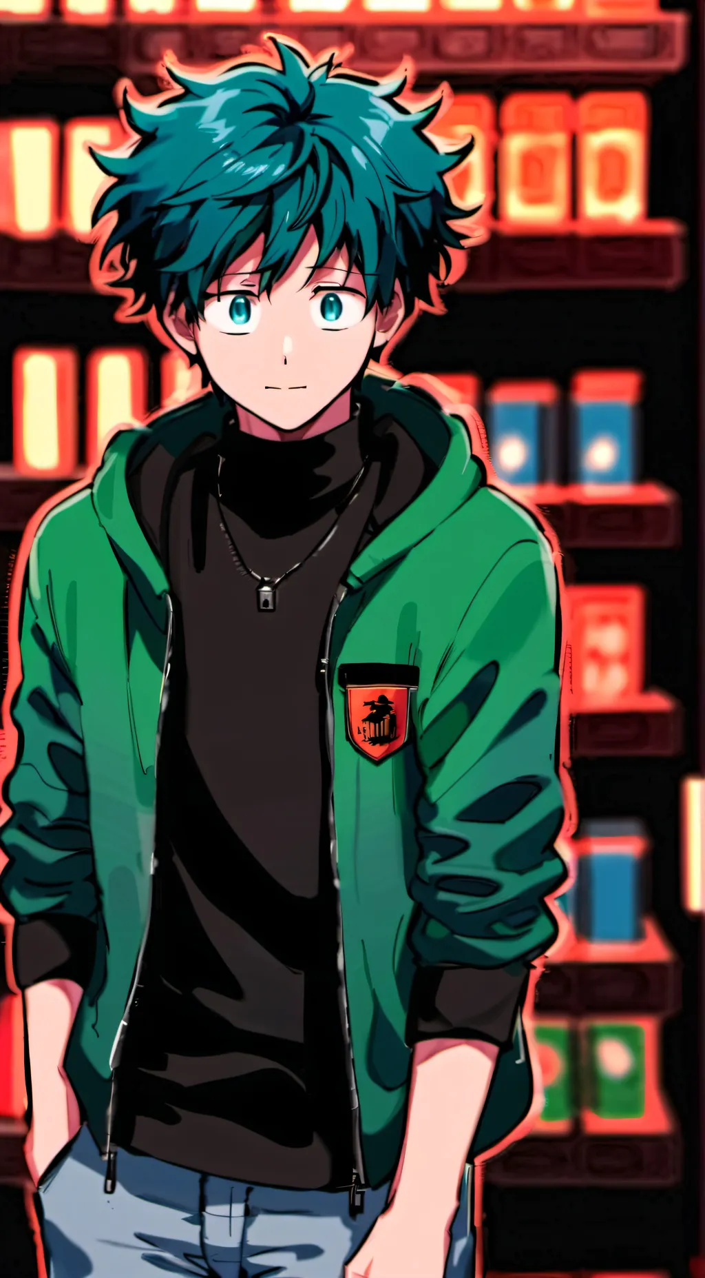 ai character: Deku (One for all) background