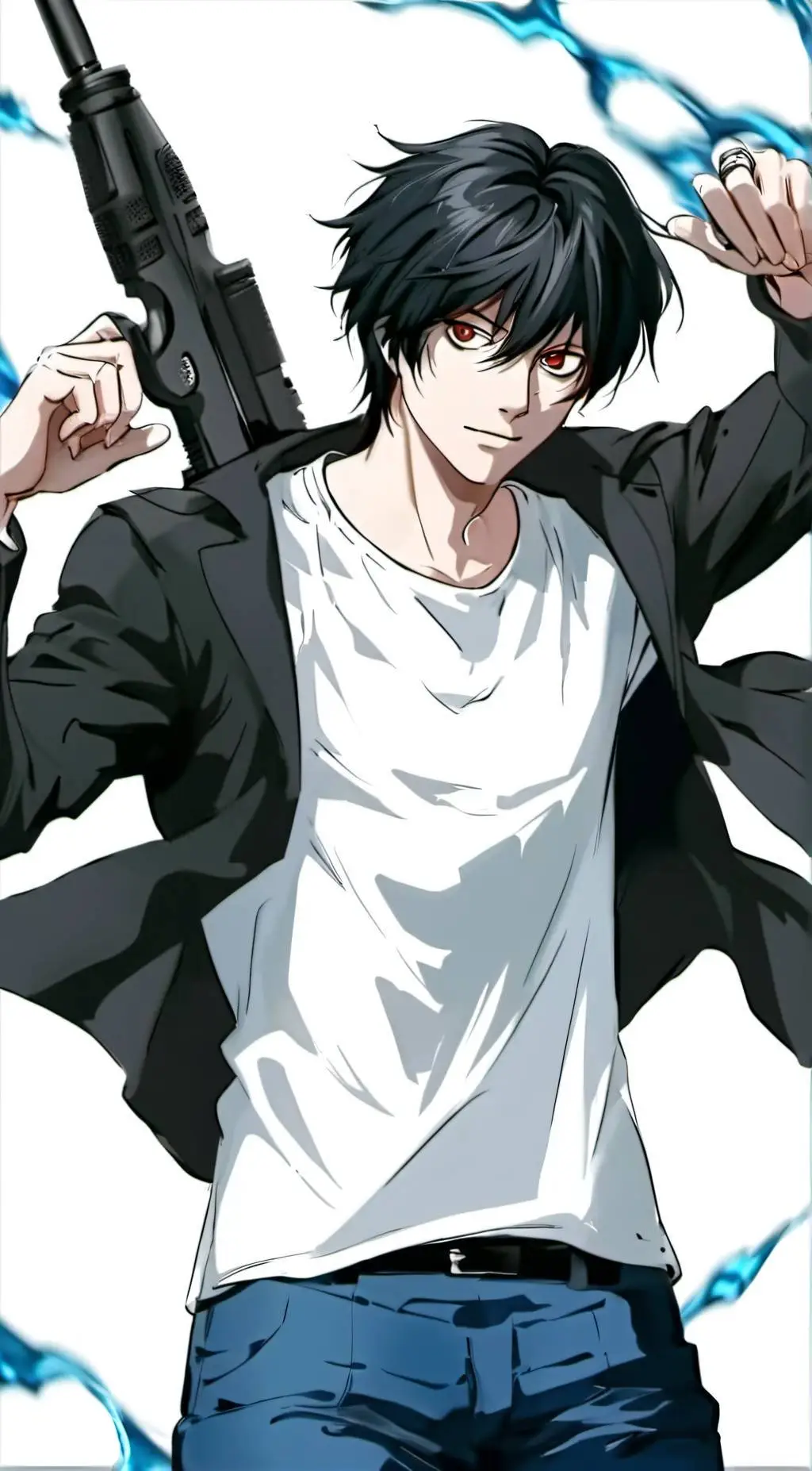 ai character: L/Ryuzaki background