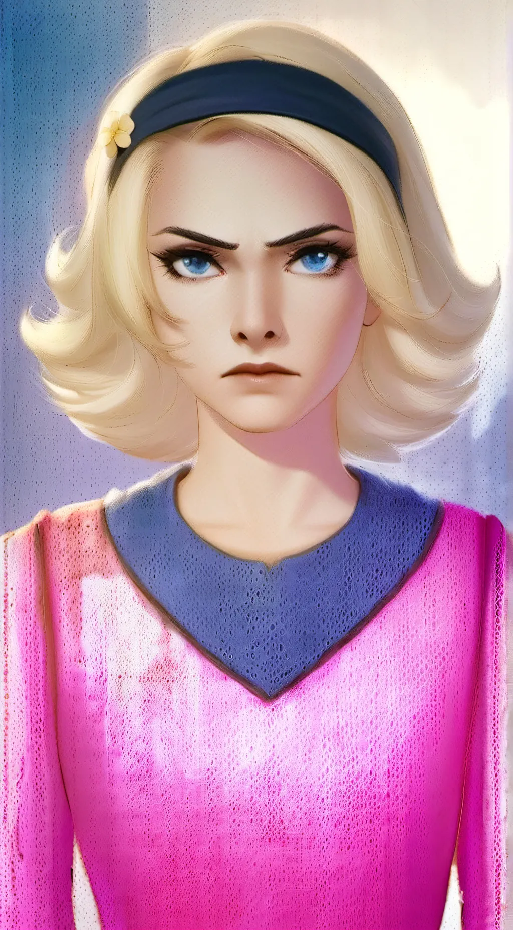 ai character: Mandy  background