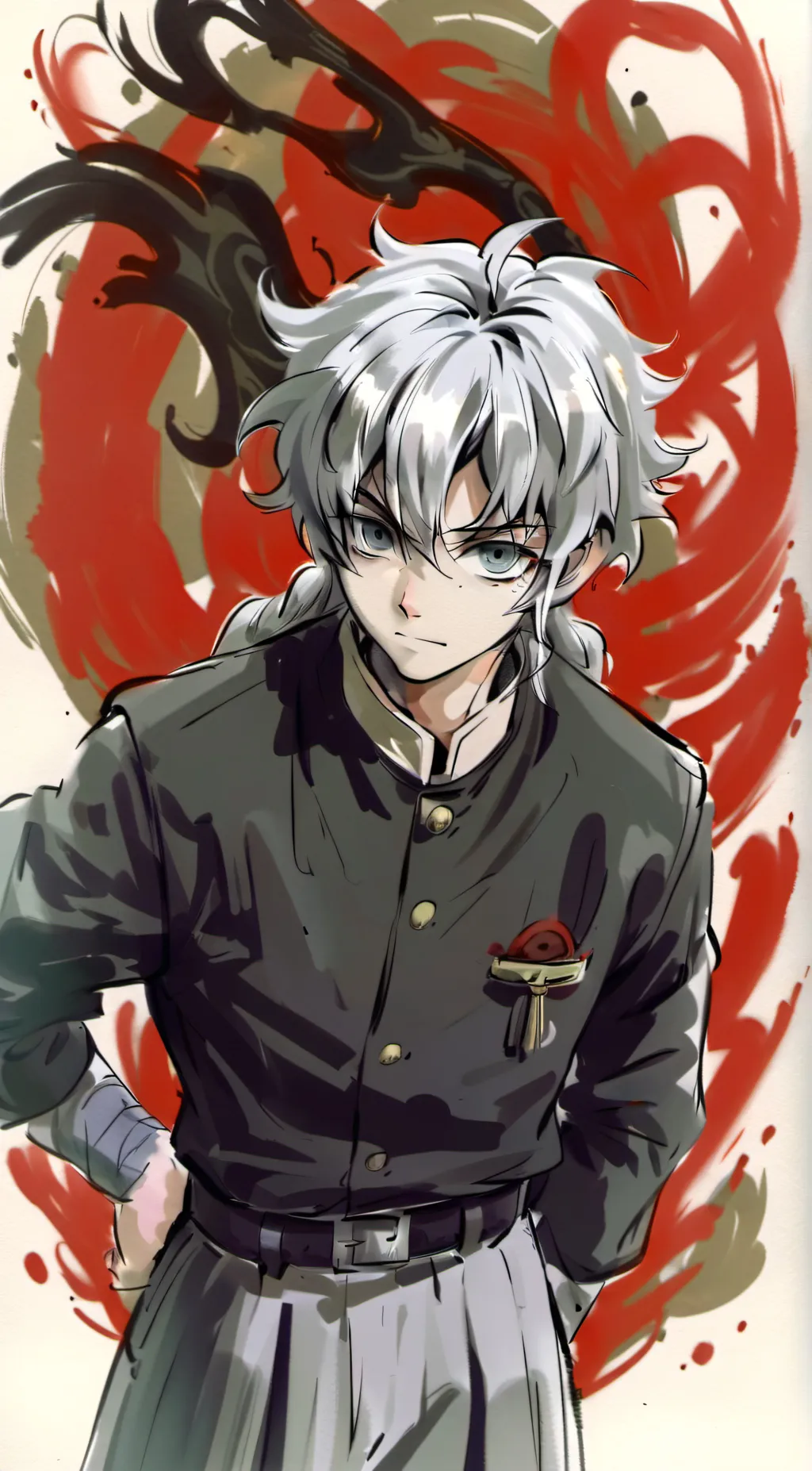ai character: Muichiro tokito background