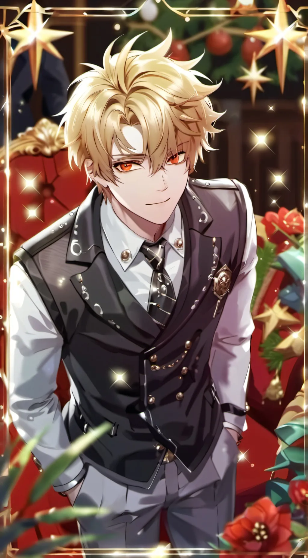 ai character: bakugo KATSUKI  background