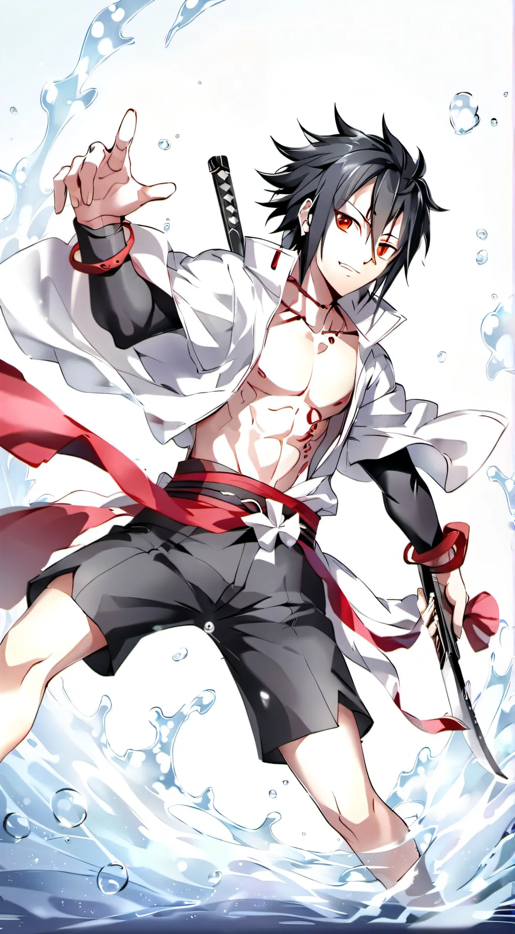 ai character: Sasuke background