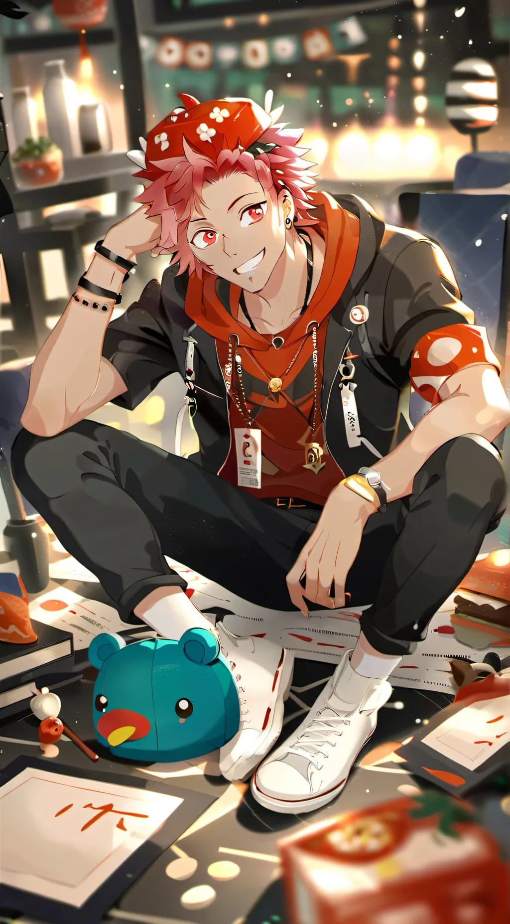 ai character: Eijiro Kirishima background