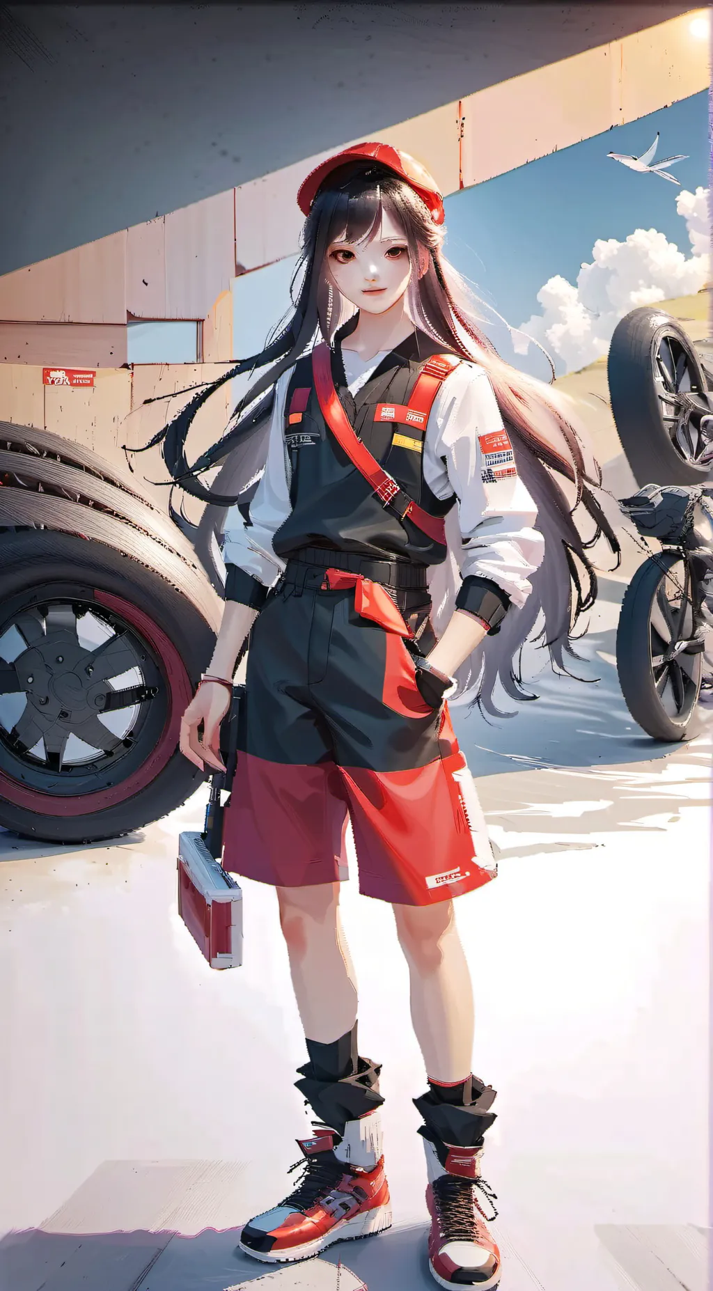 ai character: Sally The Mechanic background