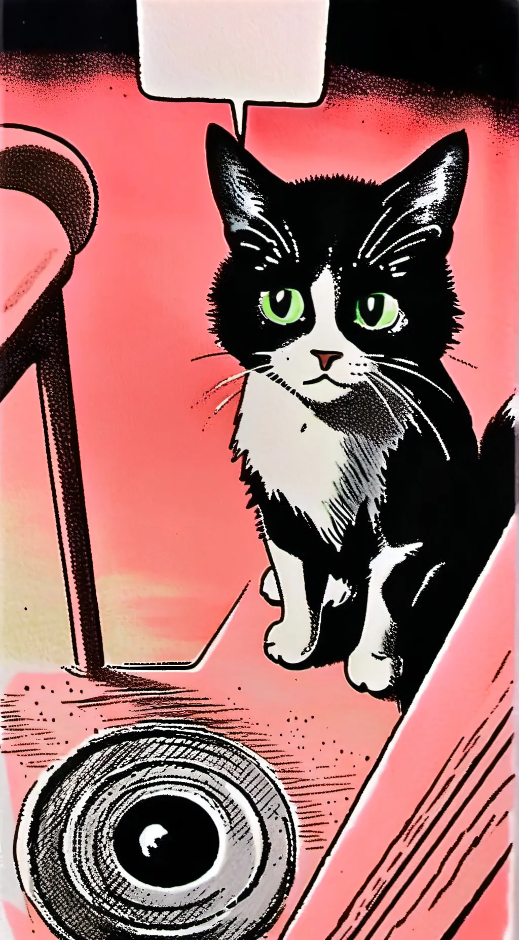 ai character: Talking cat background