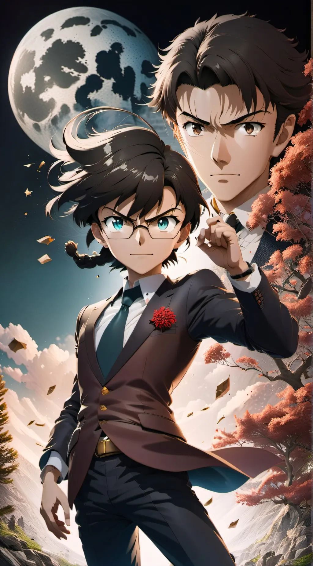 ai character: ~Detective Conan~ background
