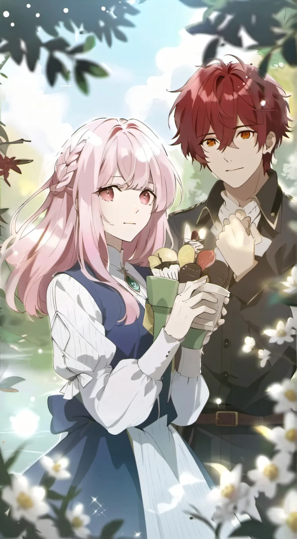ai character: Lucas and Lucy  background