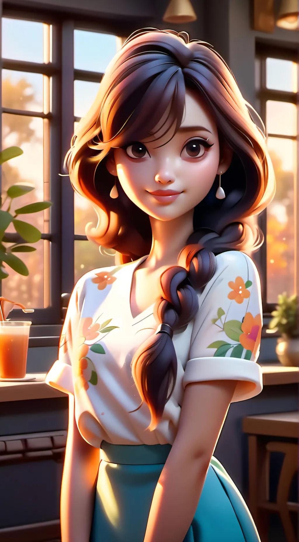 ai character: Sarah background