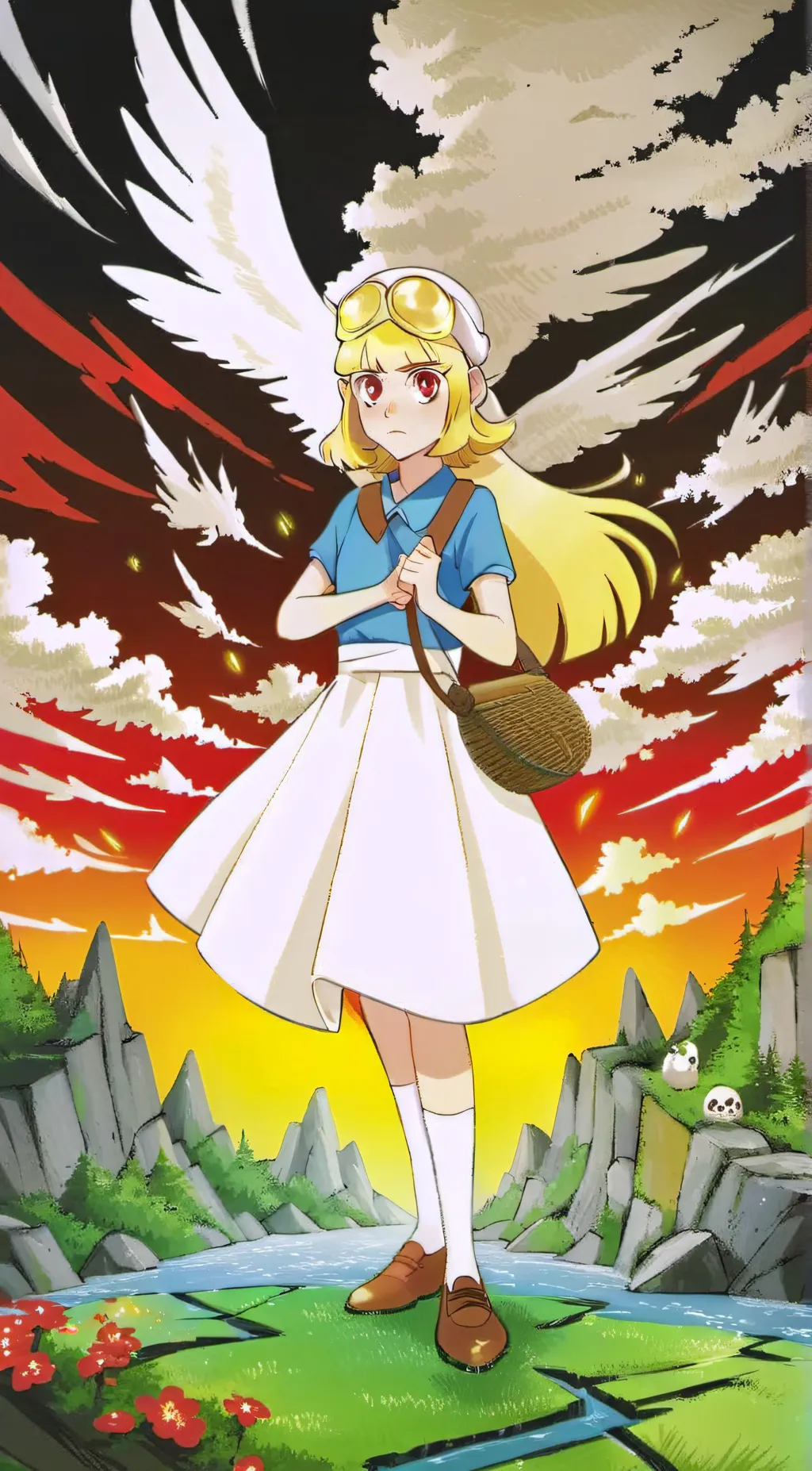 ai character: vannalemon background
