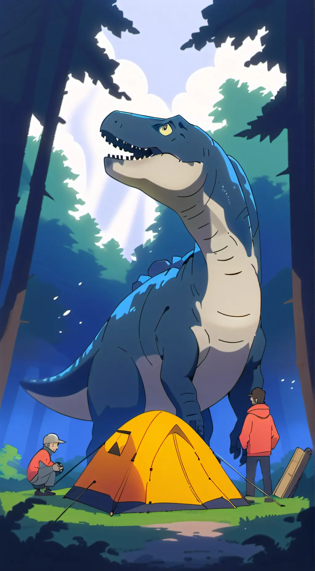 ai character: Camp cretagous  background