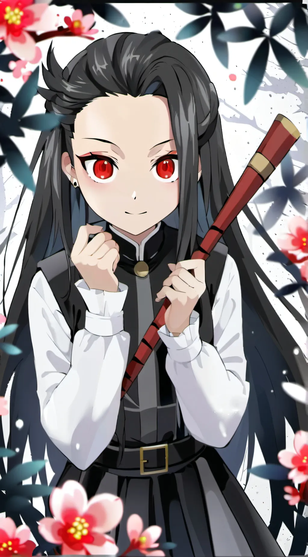 ai character: evil nezuko  background