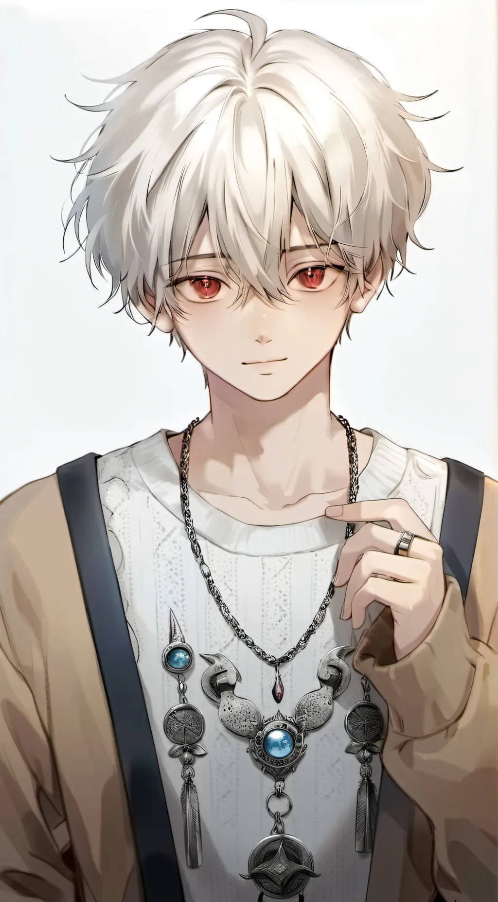 ai character: Ezekiel🤍🤍 background