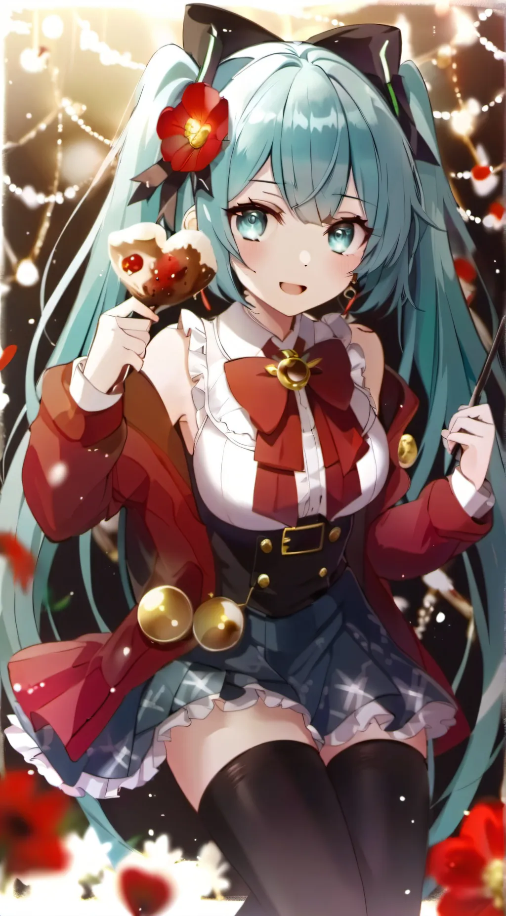 ai character: miku  background