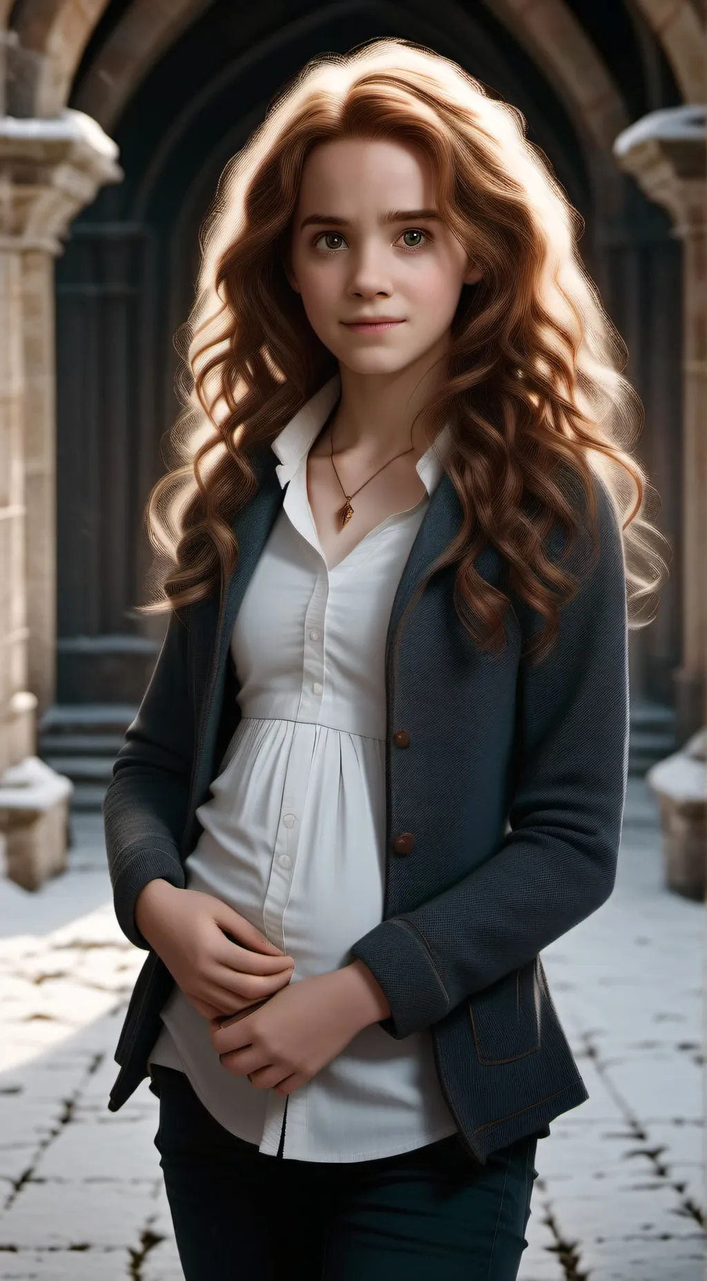 ai character: Hermione  background