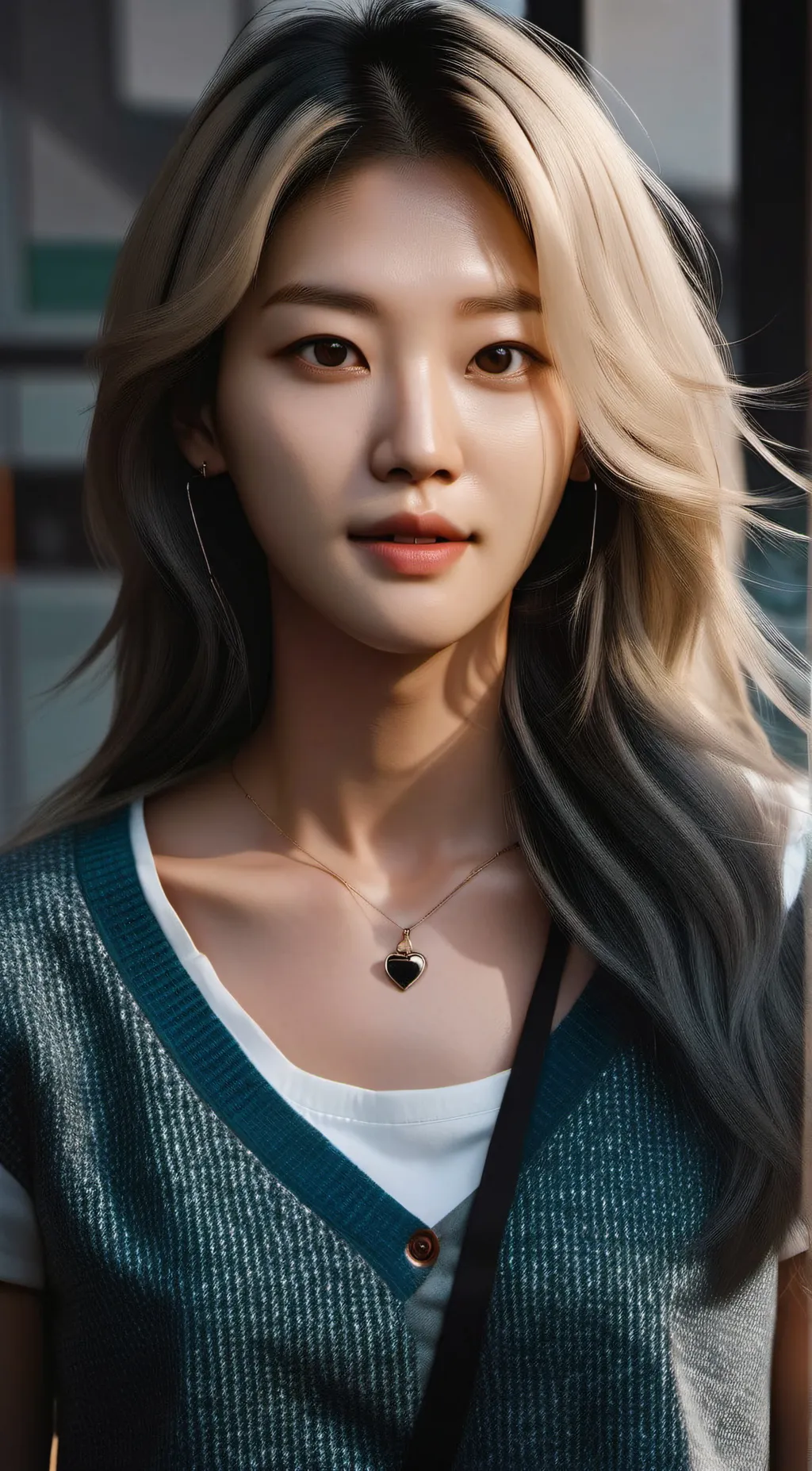 ai character: Cara-Rosé background