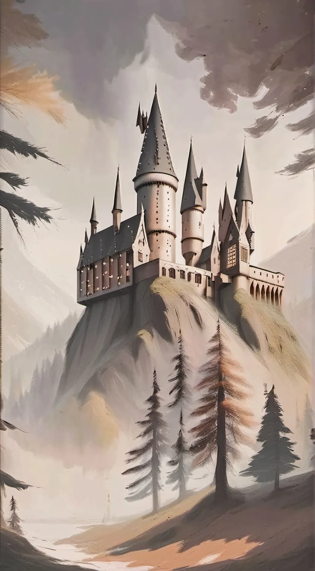 ai character: Hogwarts background