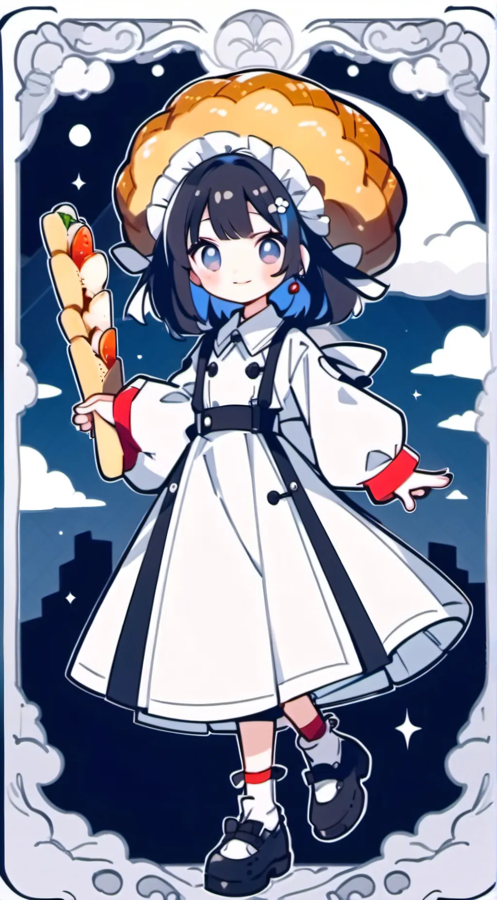 ai character: Bread Meme background