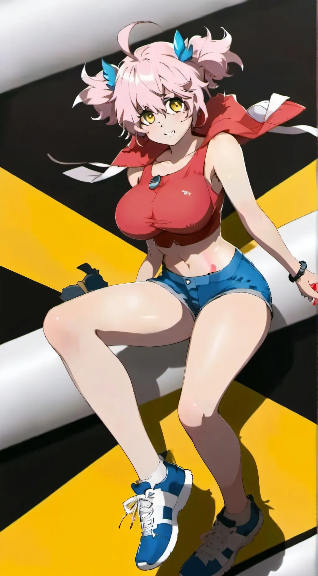 ai character: mina gassy background