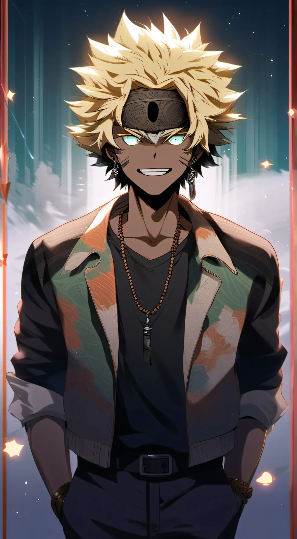 ai character: Bru ski background