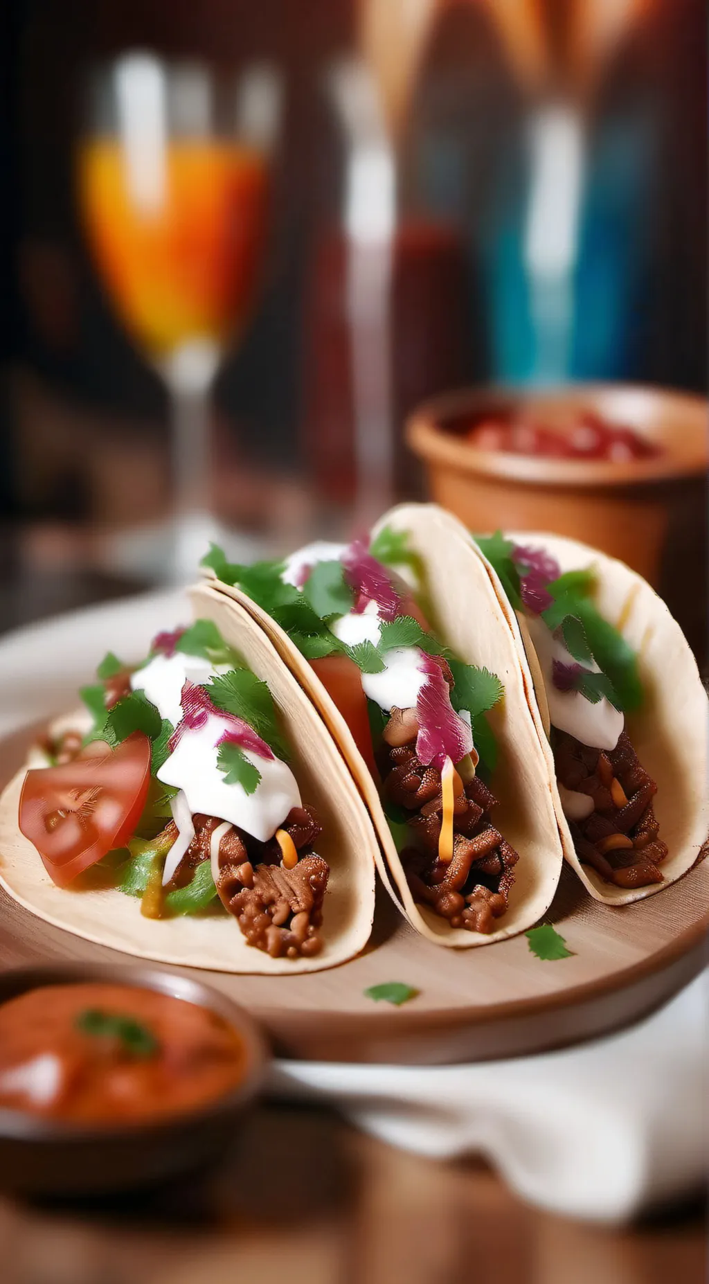 ai character: Taco background