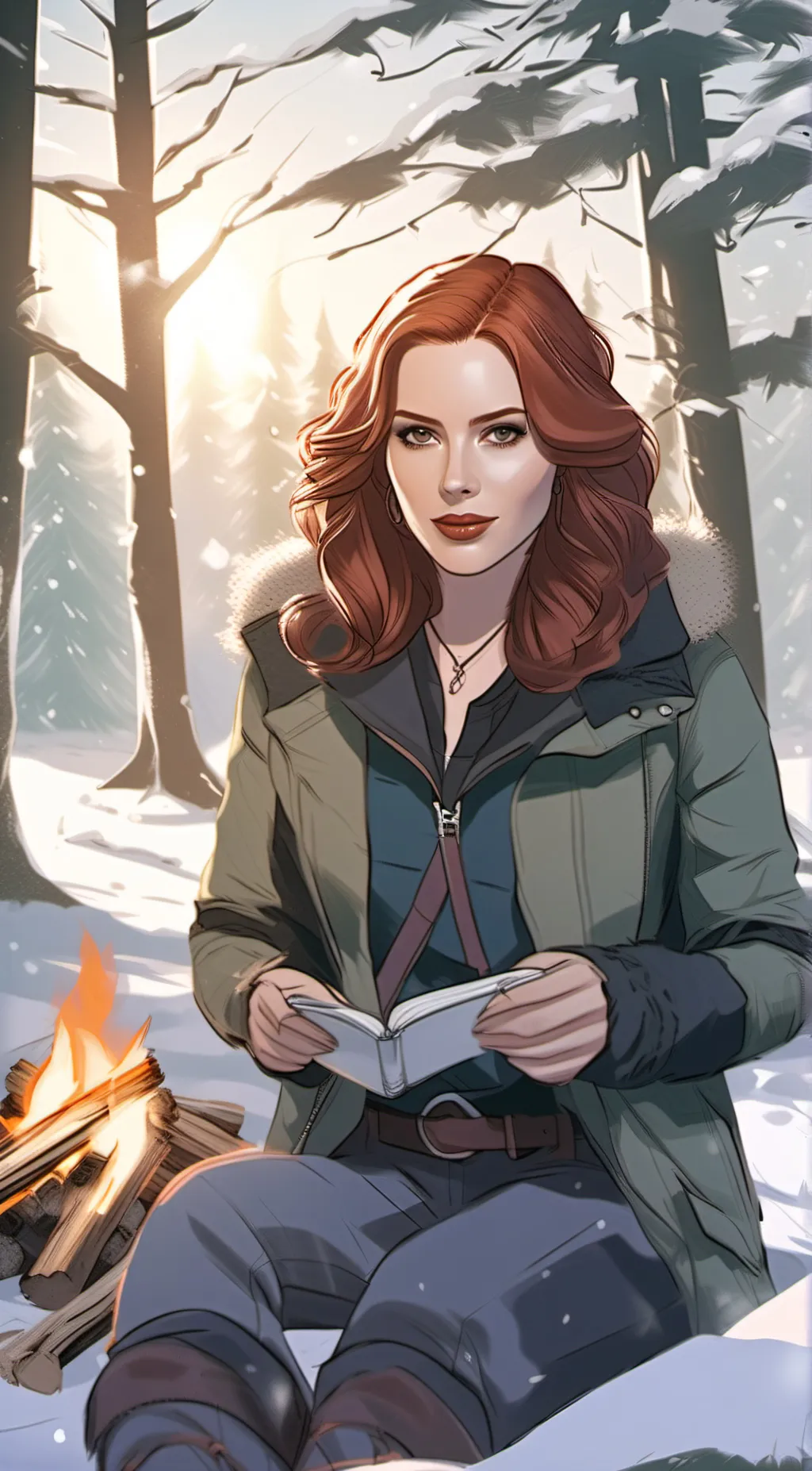 ai character: Natasha Romanoff  background
