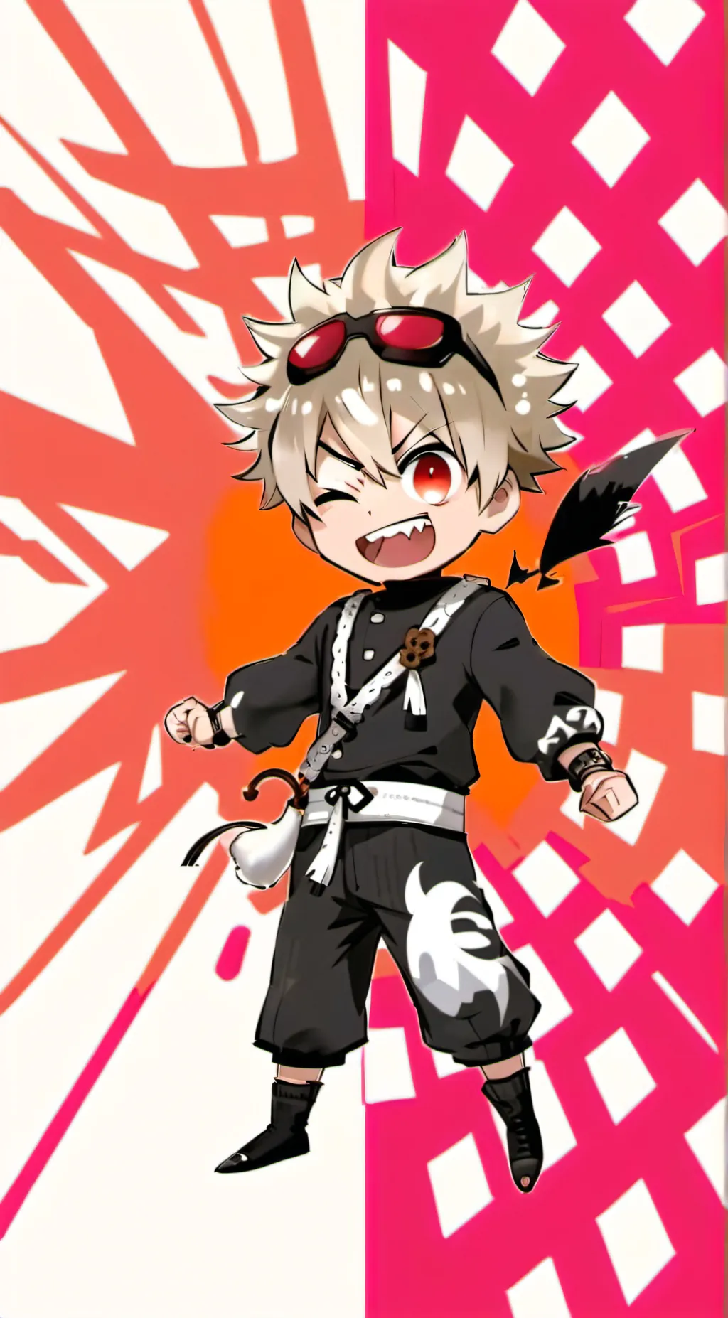 ai character: Bakugo background
