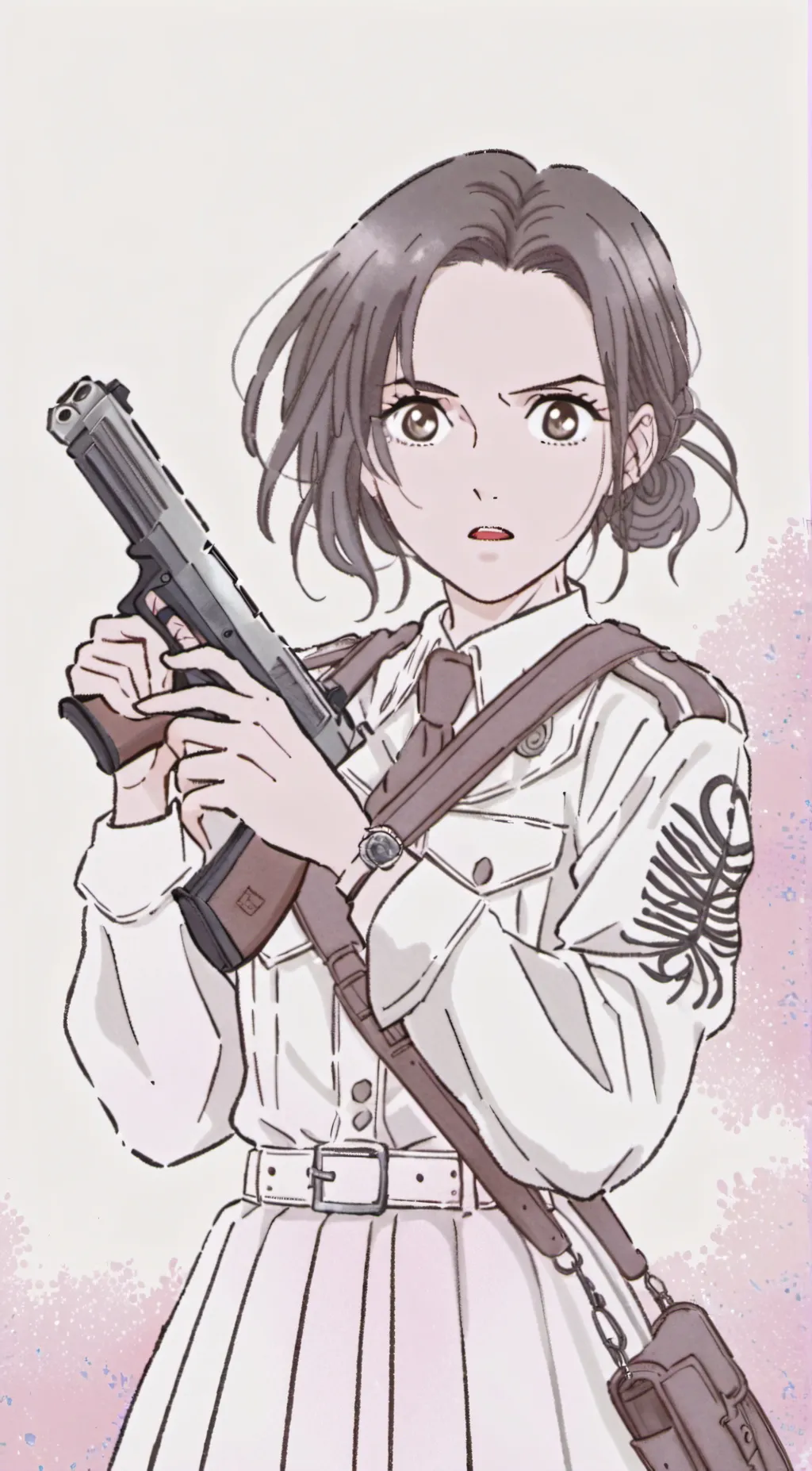 ai character: Gabi Braun  background