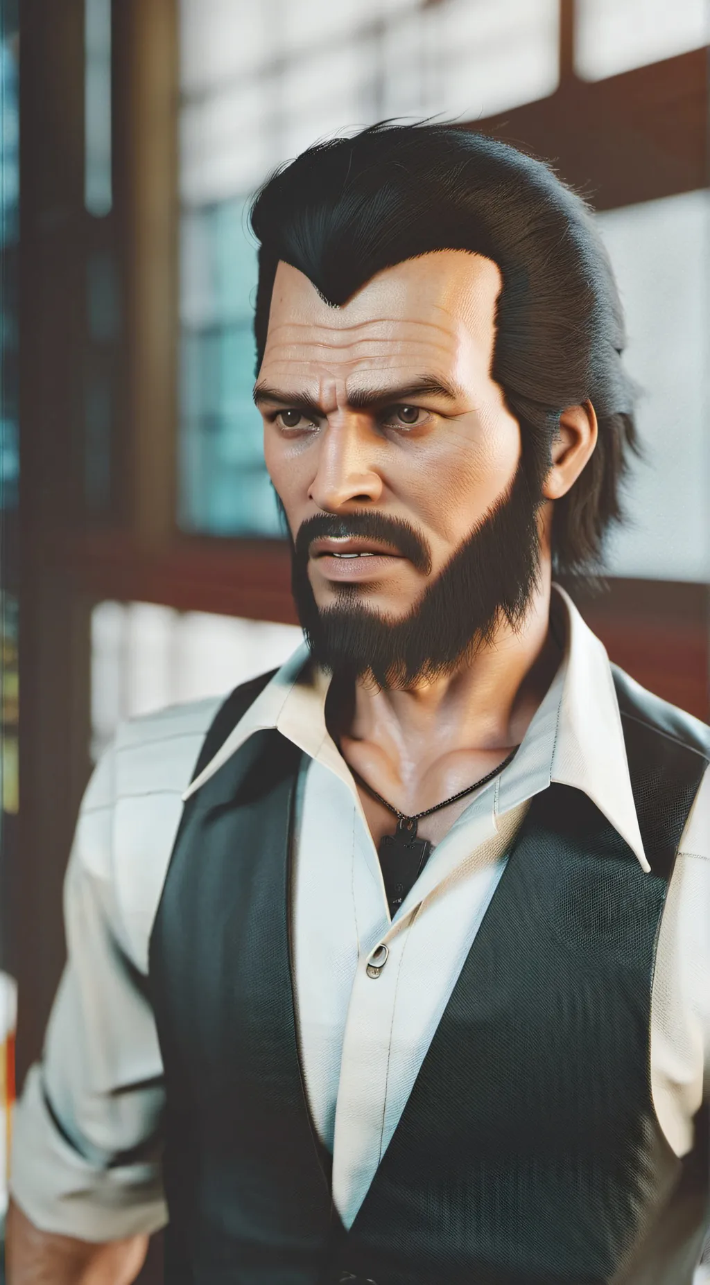 ai character: Trevor Phillips  background