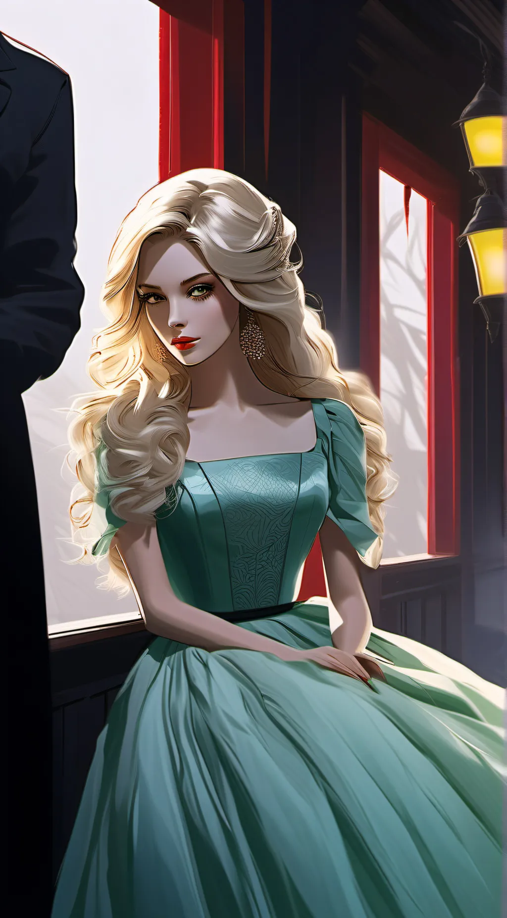 ai character: Claudette,Laurette background