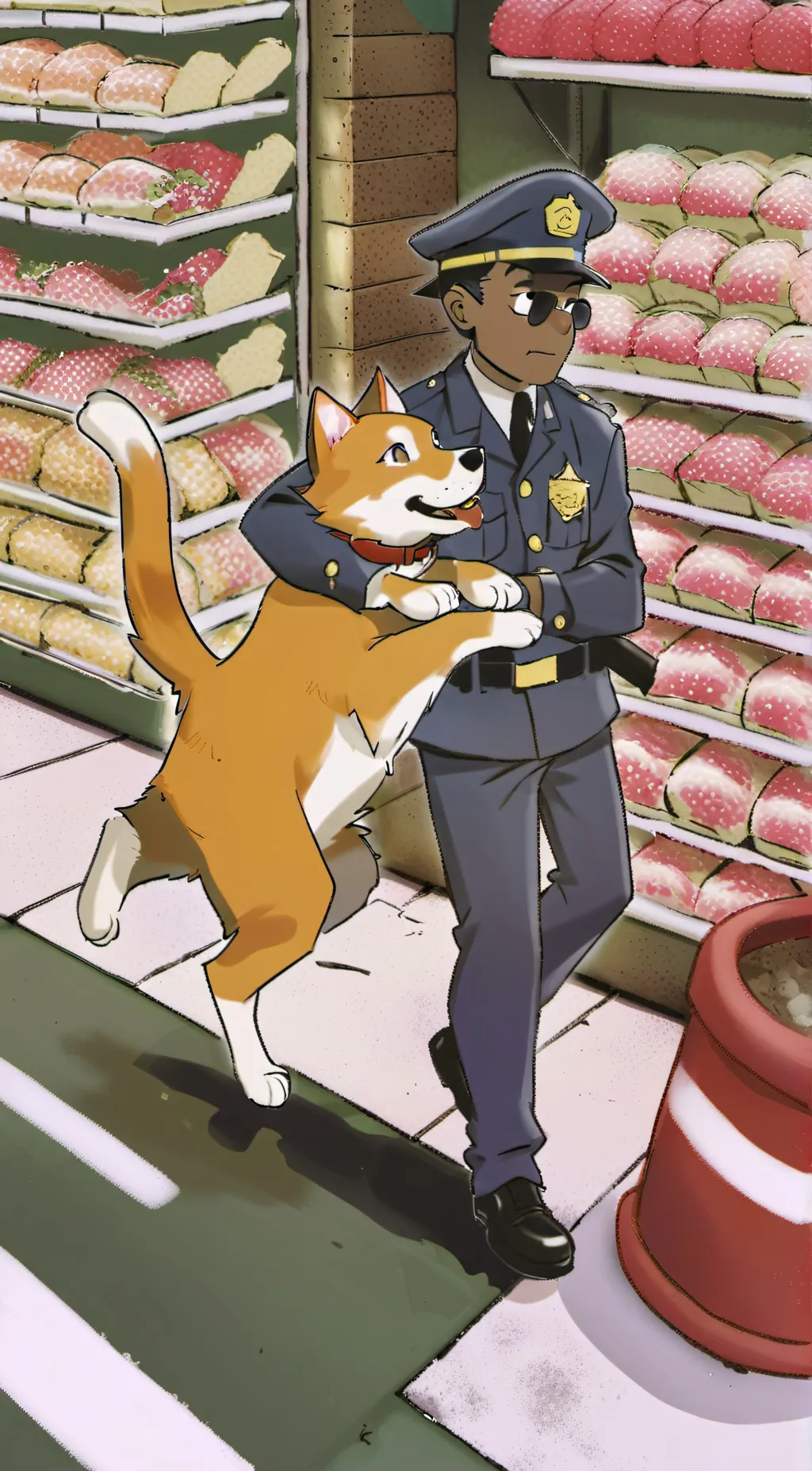 ai character: *dav pikley*dogman background