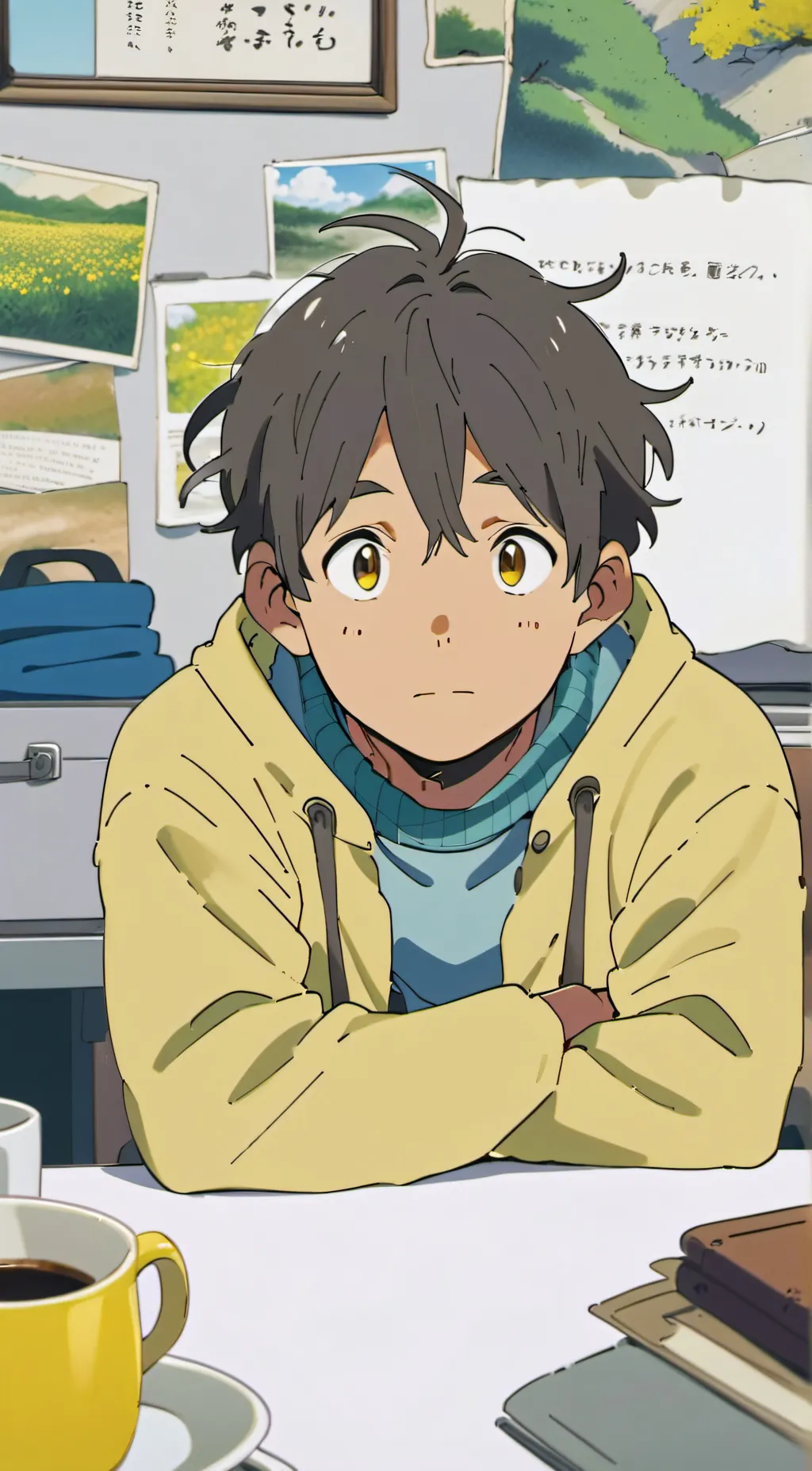 ai character: Ash background