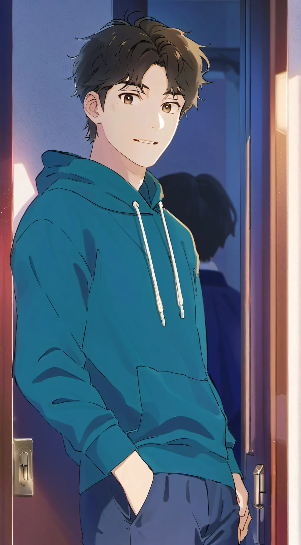 ai character: Clay background