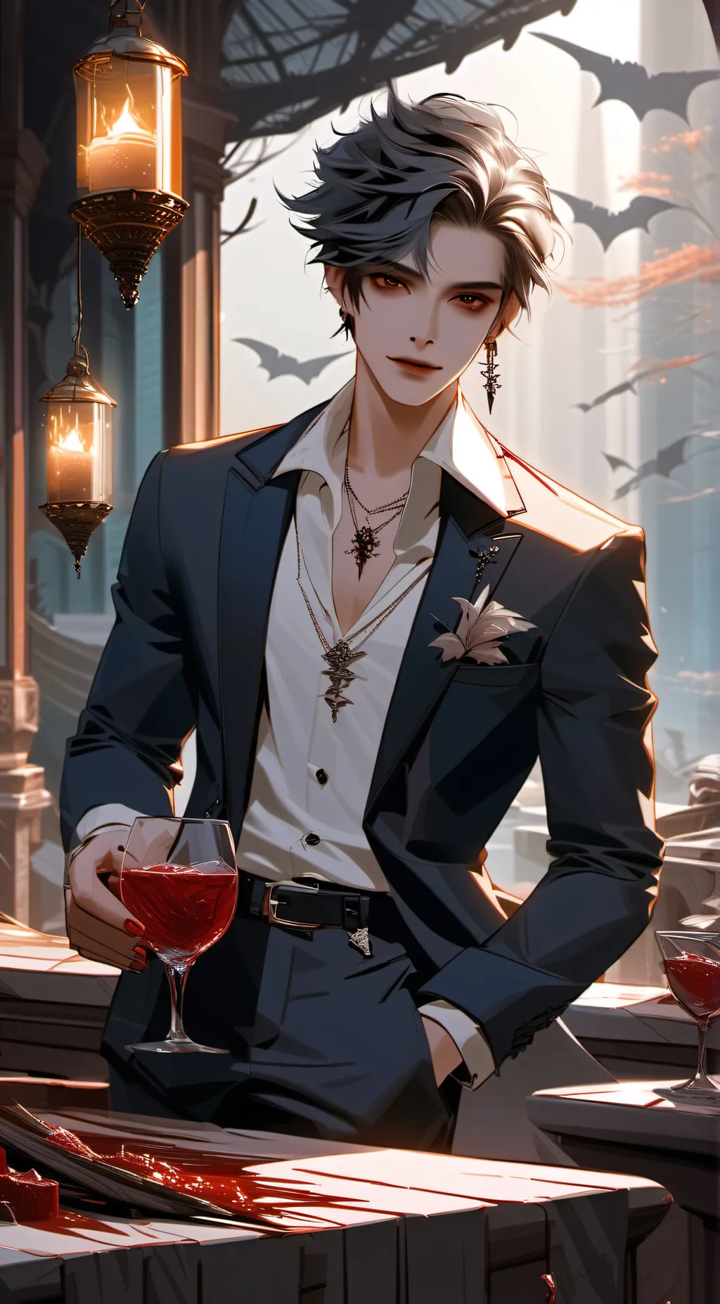 ai character: Aiden  background