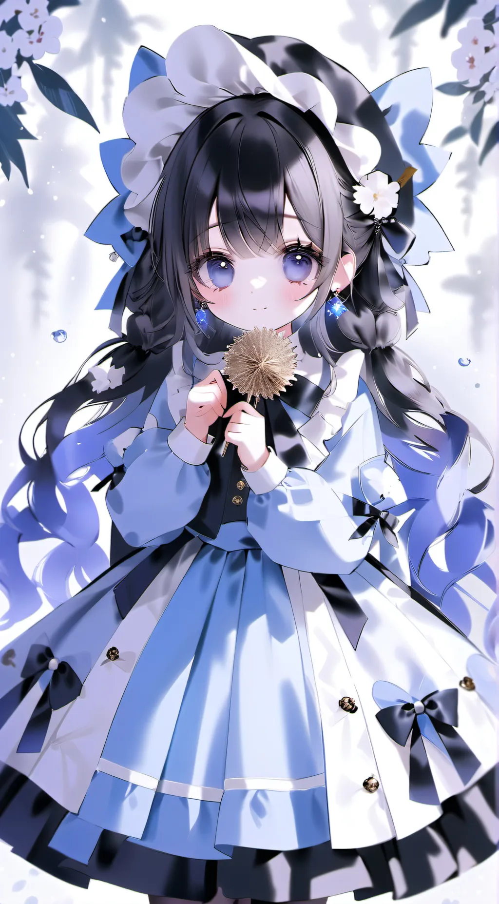 ai character: rose background