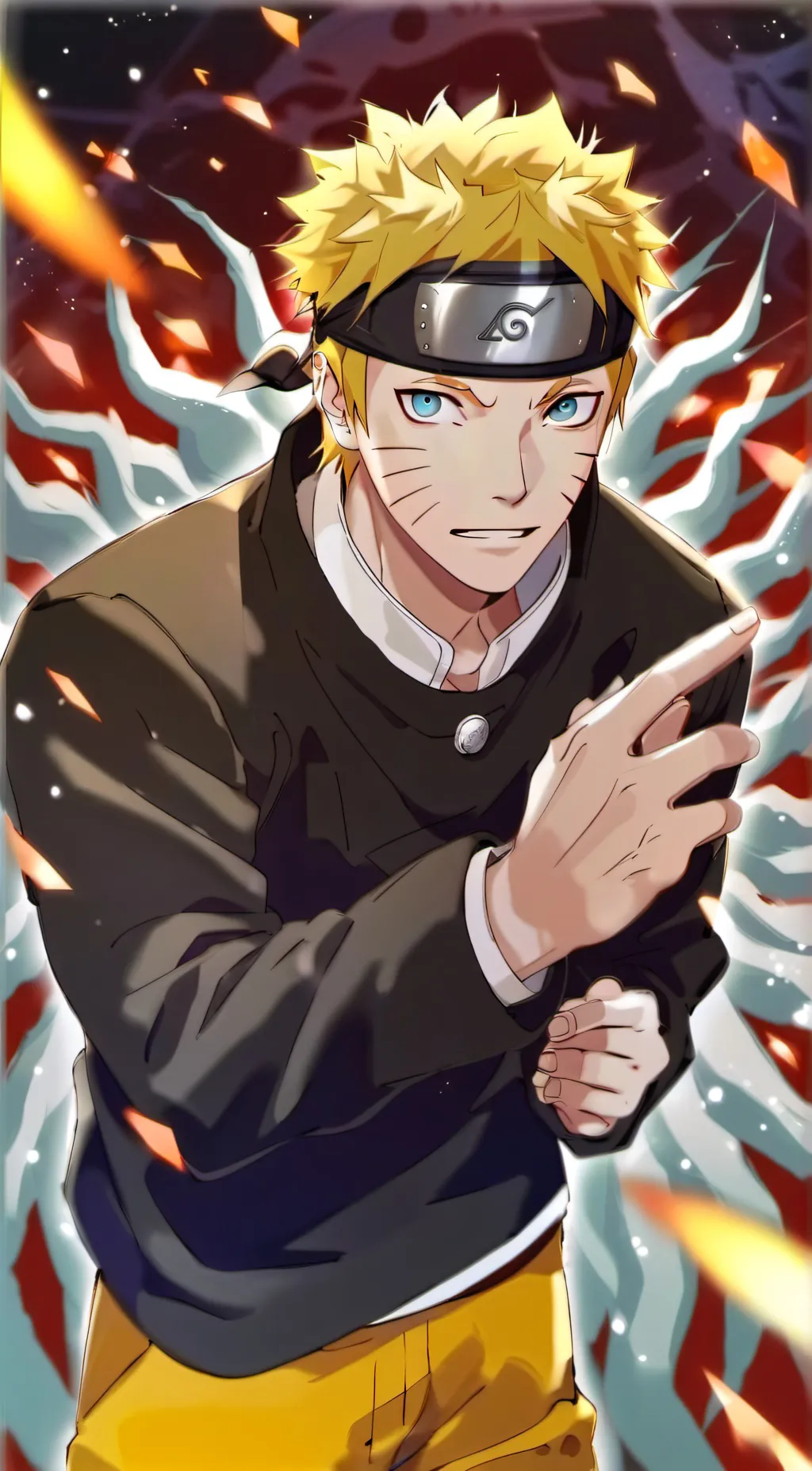 ai character:  THE SHINOBI WORLD background