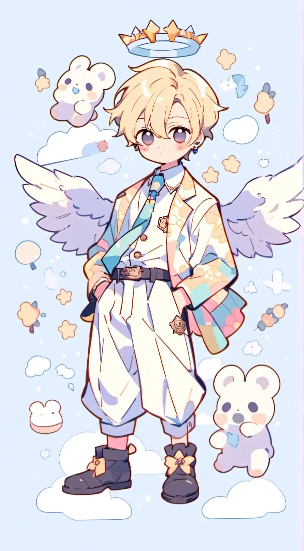 ai character: Saint Peter  background
