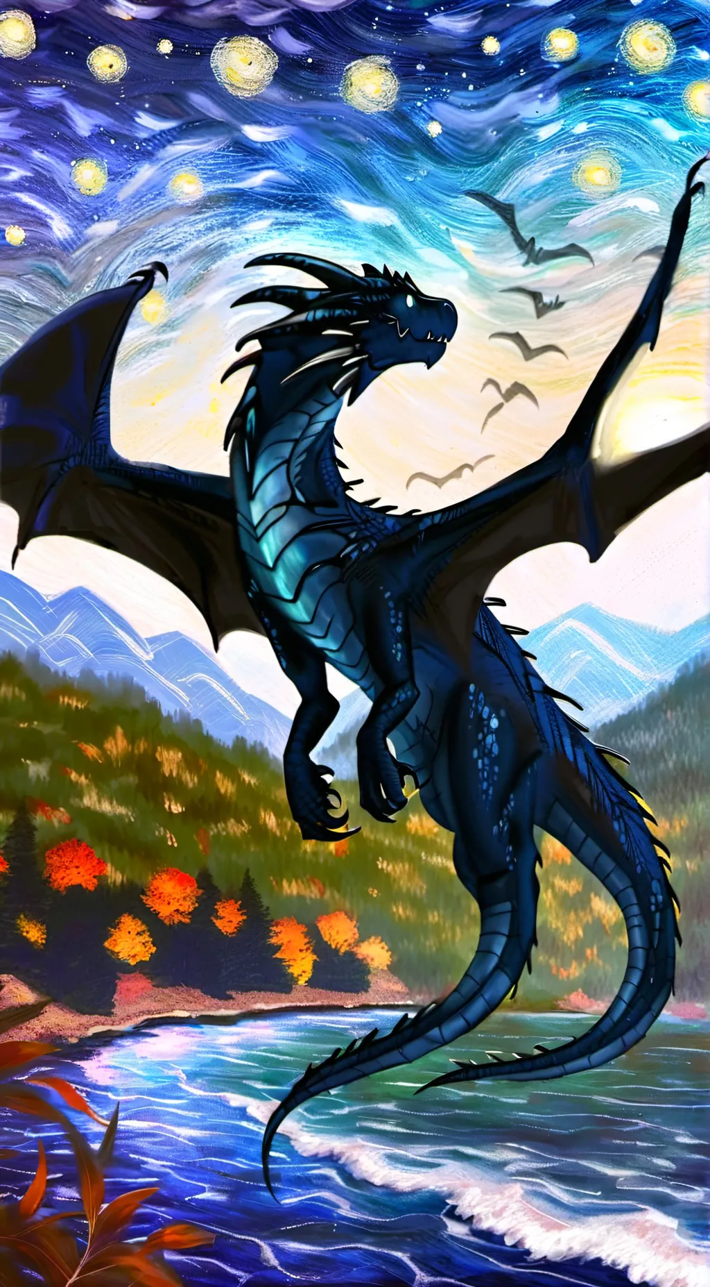 ai character: Night  background