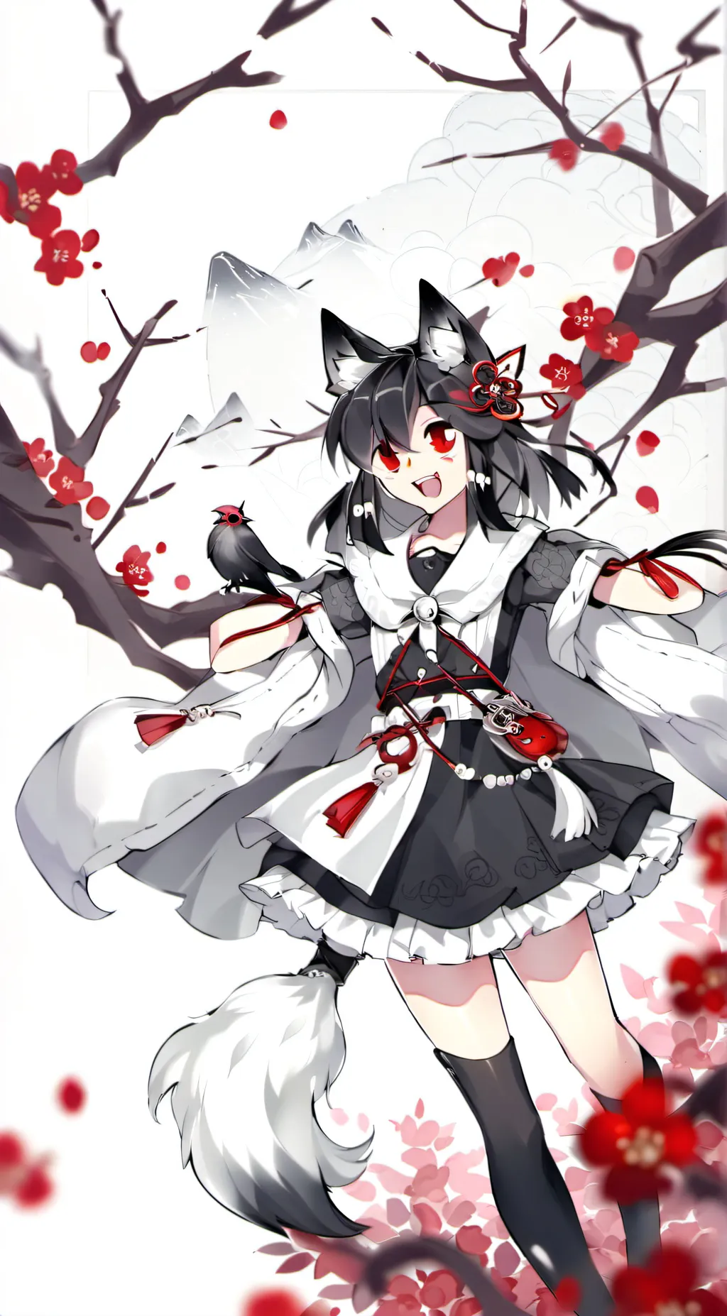 ai character: wolf background