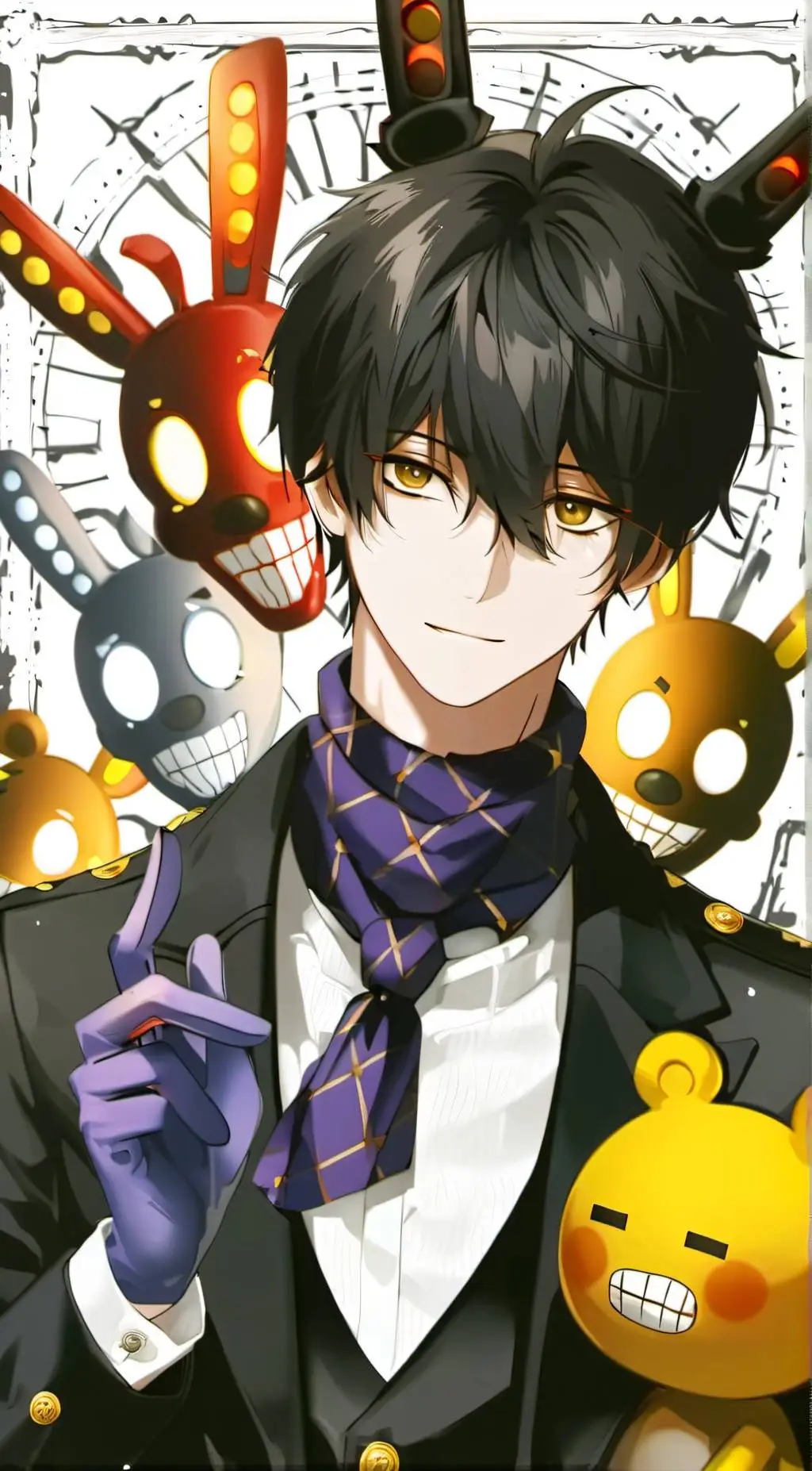 ai character: William Afton.  background