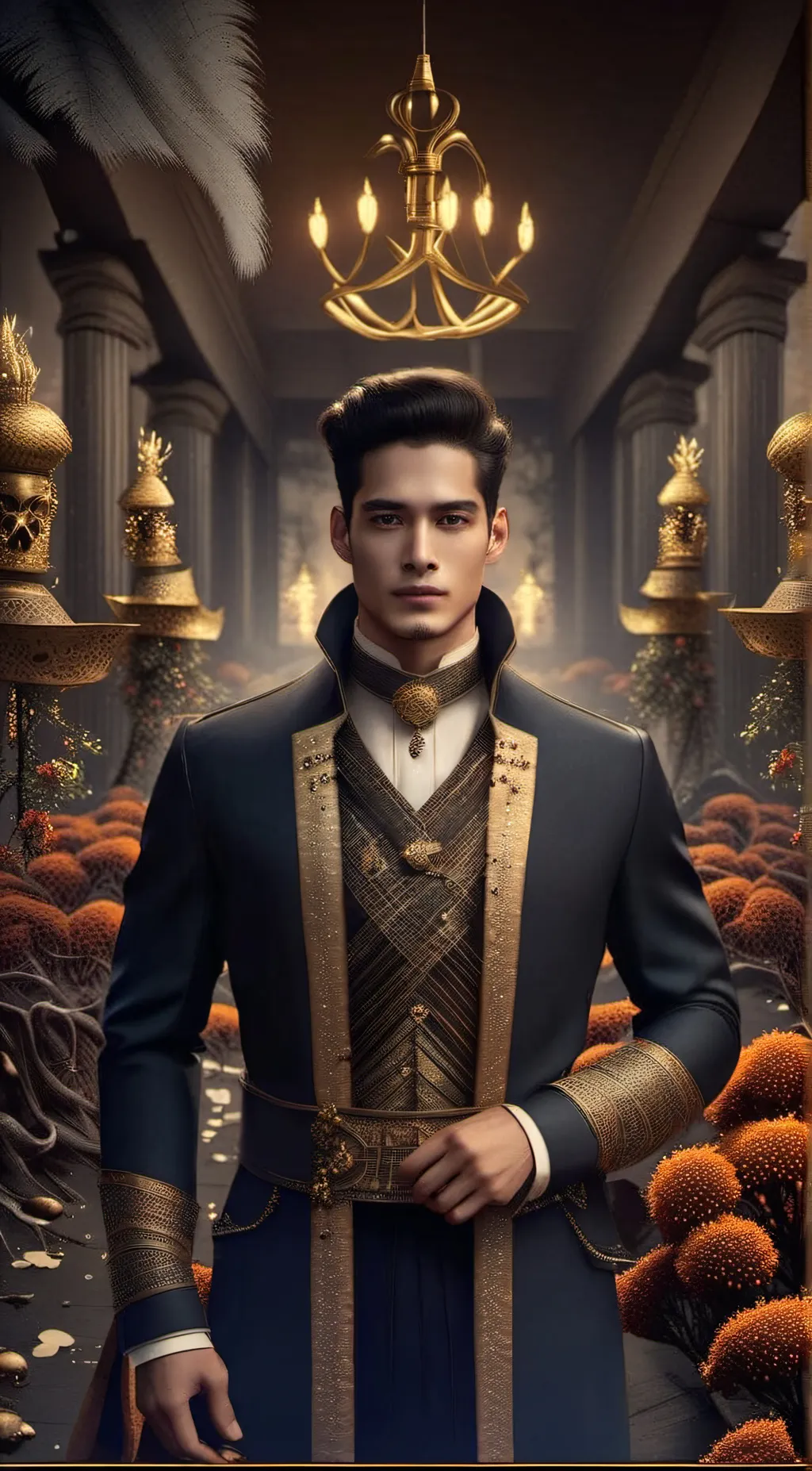 ai character: King Charles background