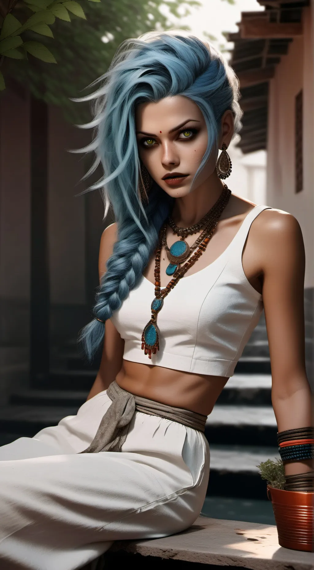 ai character: ♱ [ 𝕍𝕐𝕏 ] ♱ background