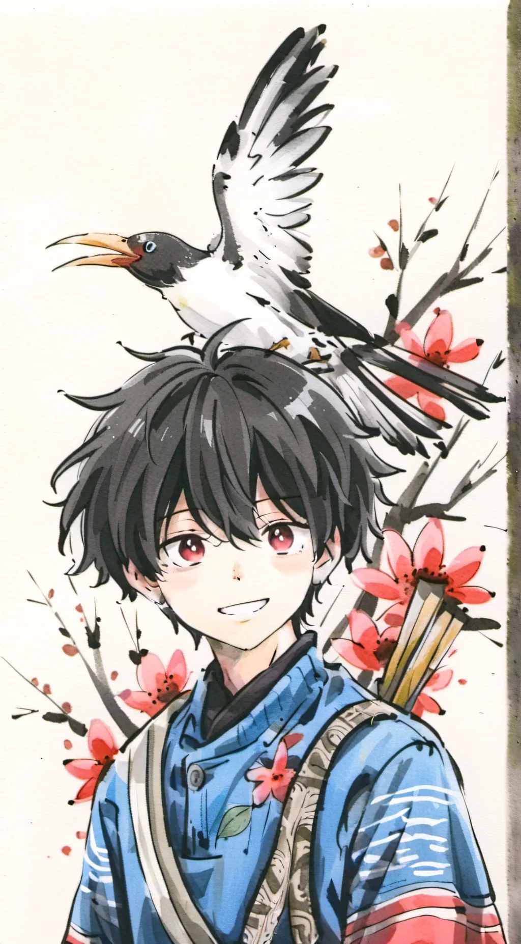 ai character: Teen shigiraki  background