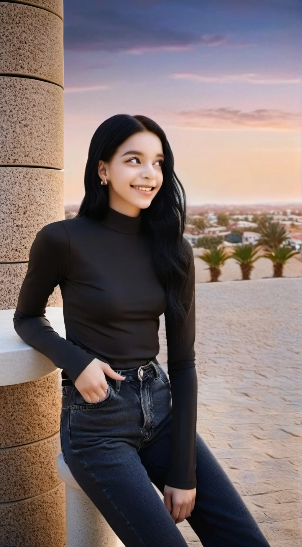 ai character: Ellie background